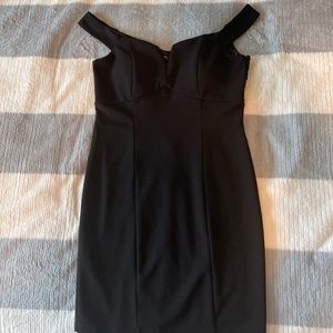 Black mini dress